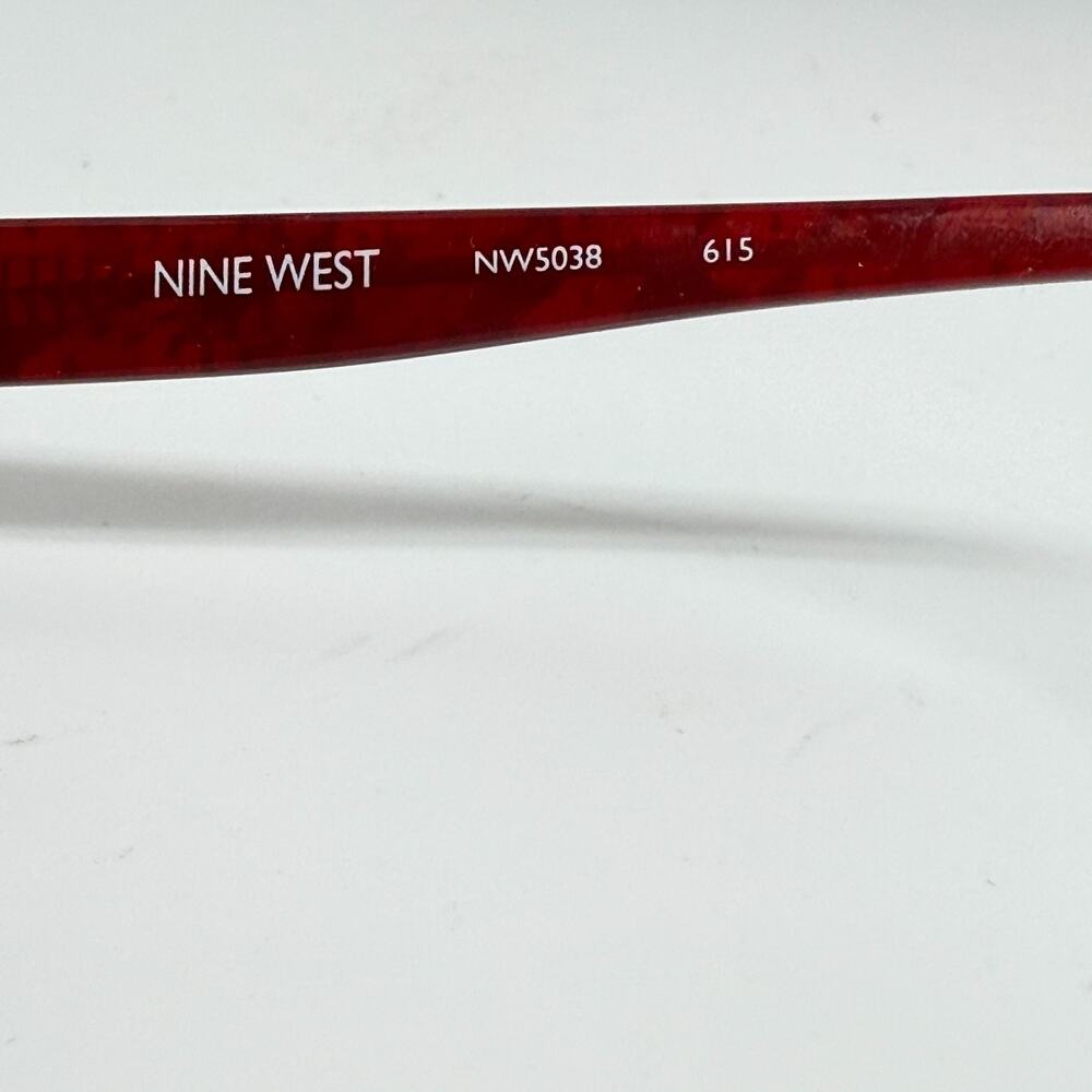 Nine West Eyeglasses Frames Red NW5038‎ 615 Full rim H18655 - Picture 6 of 7